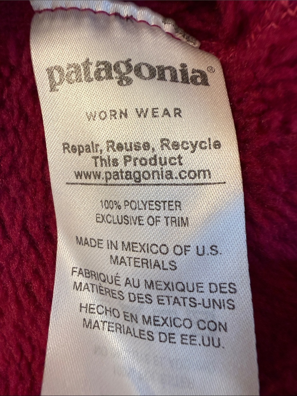 Patagonia Raspberry Snap Pullover Fleece - Picture 8 of 8